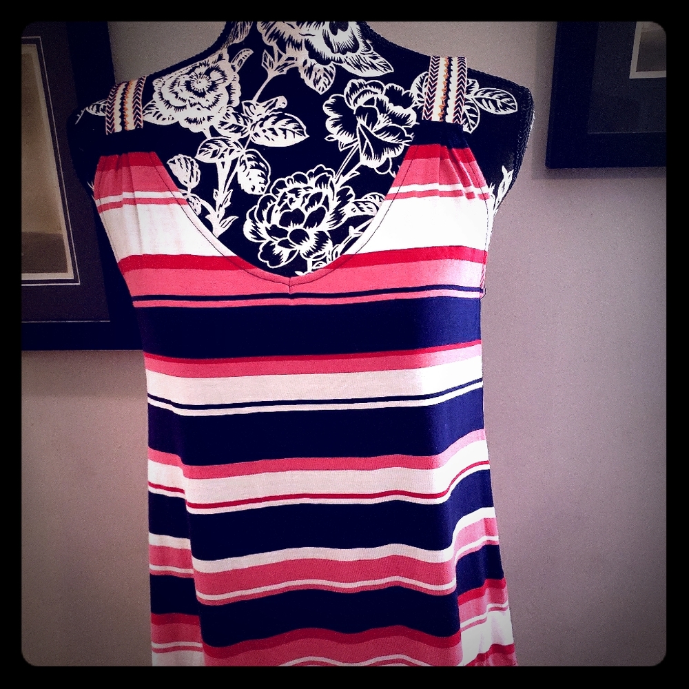 Max Studio stripped tank top.